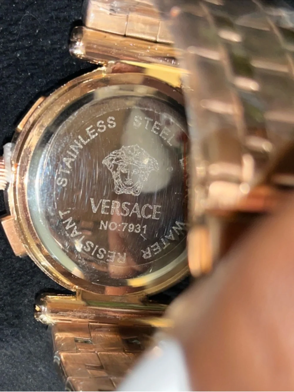Versace Rose Gold Bracelet Watch Band